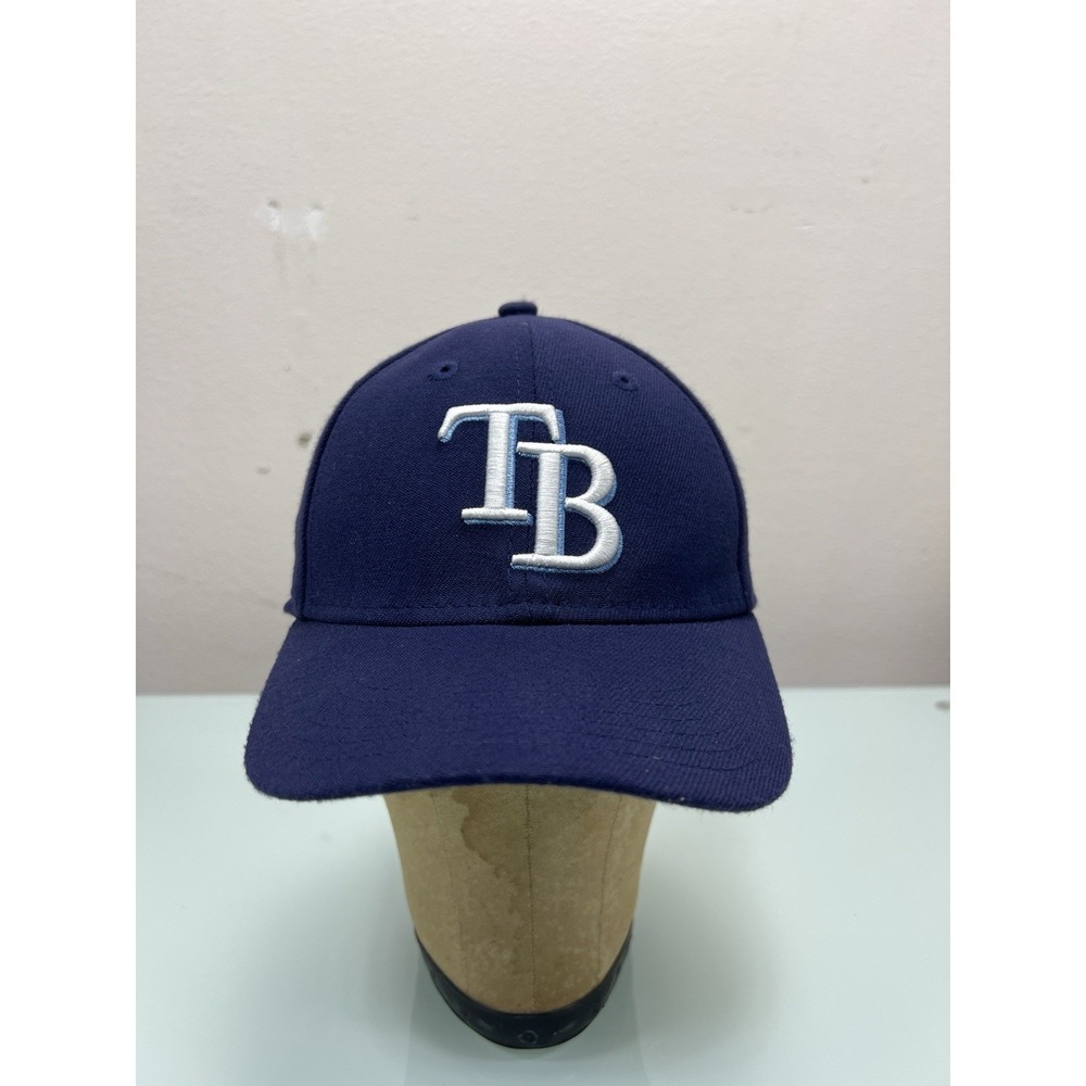 MLB Tampa Bay Rays Youth Hat New Era 39THIRTY Stretch Fit Navy Cap